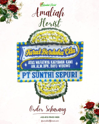 Papan Bunga Duka di Kereng Bangkirai