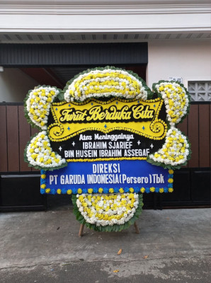 Papan Bunga Duka di Kereng Bangkirai